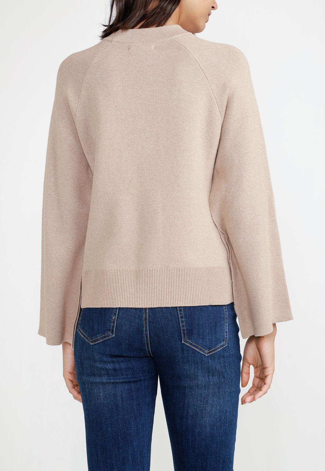 Sweater Mujer Algodón Beige-2