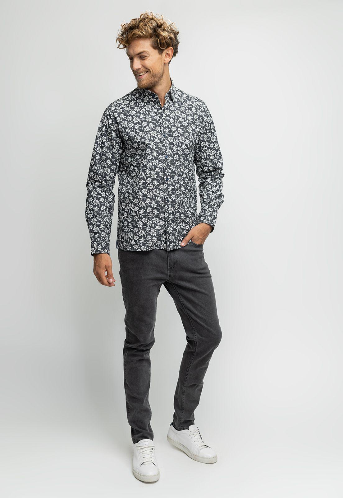 Camisa Badoon azul marino-3