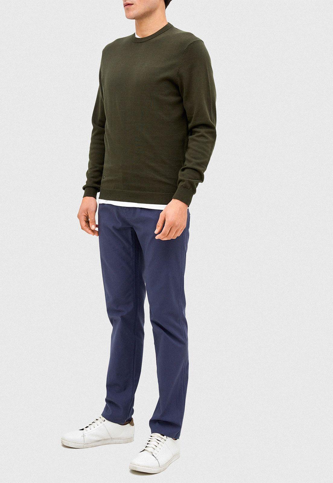 Sweater Algodón Verde Oscuro-2