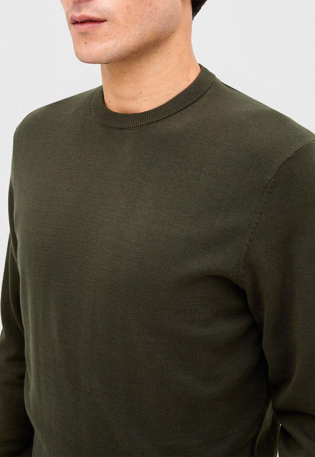 Sweater Algodón Verde Oscuro-1