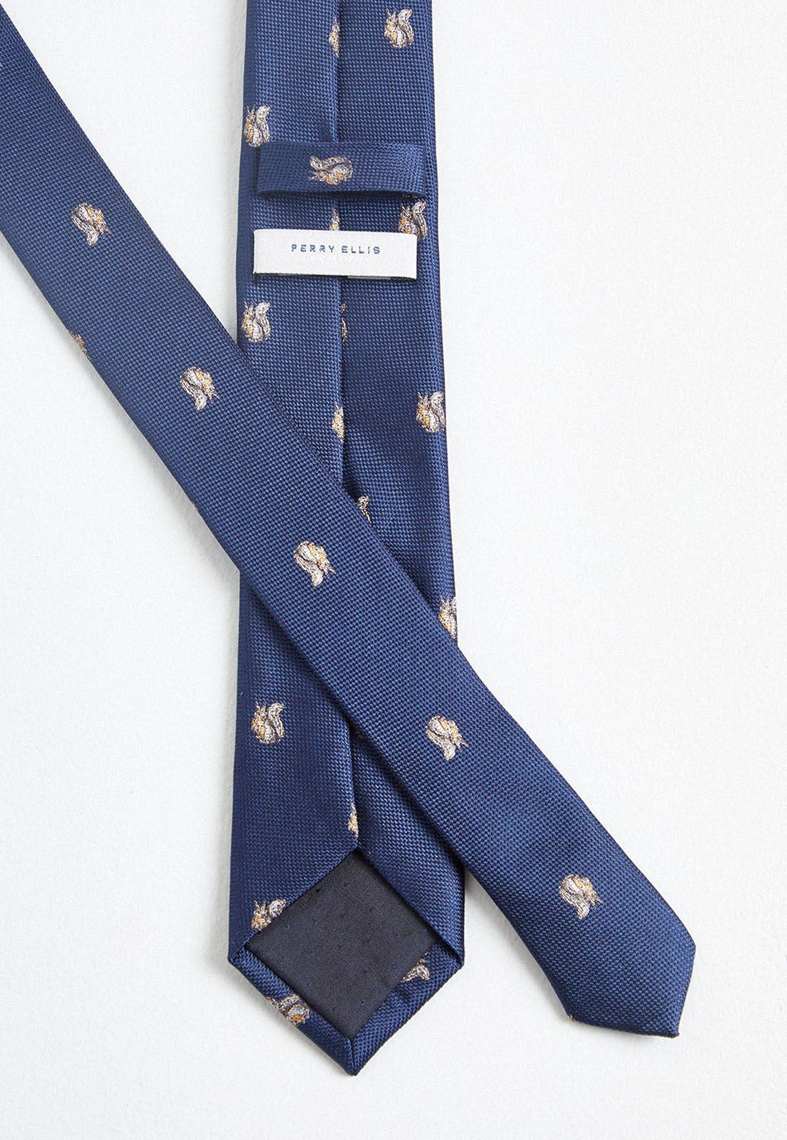 Corbata Fantasía Navy Resist Spill-2