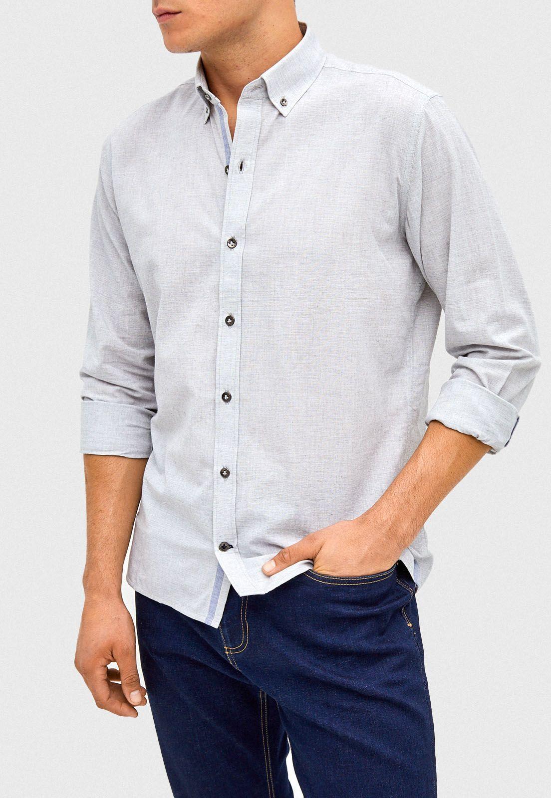 Camisa Casual Ares Gris Gris-0