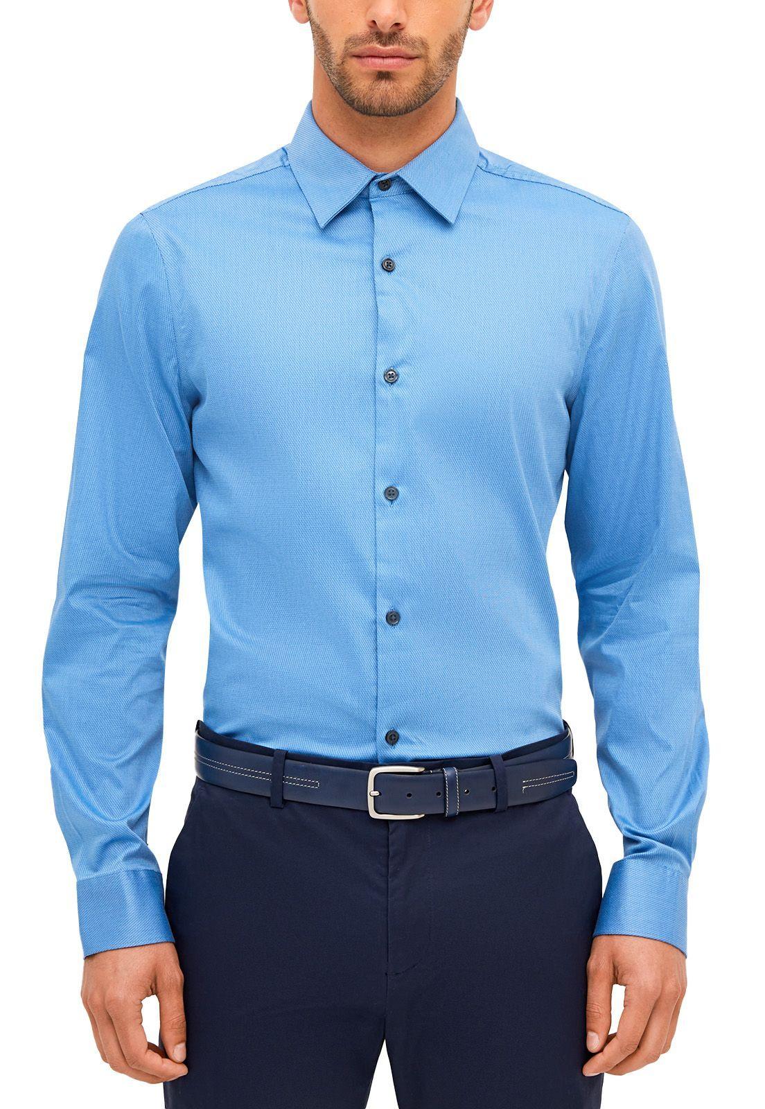 Camisa Textura Azulino Textura Water Repellent-0