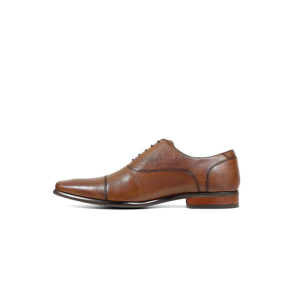 Zapato Postino Cap Toe Bal Oxford Cognac-1