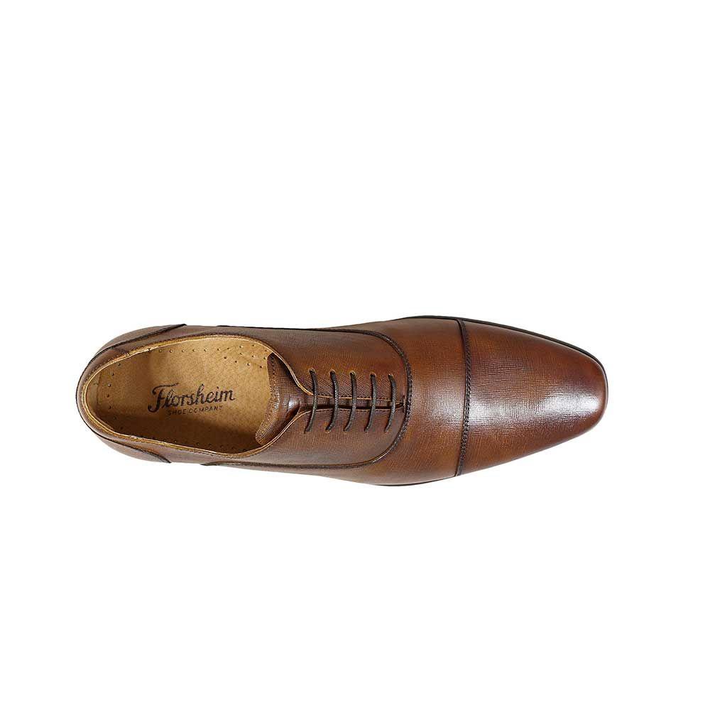 Zapato Postino Cap Toe Bal Oxford Cognac-6