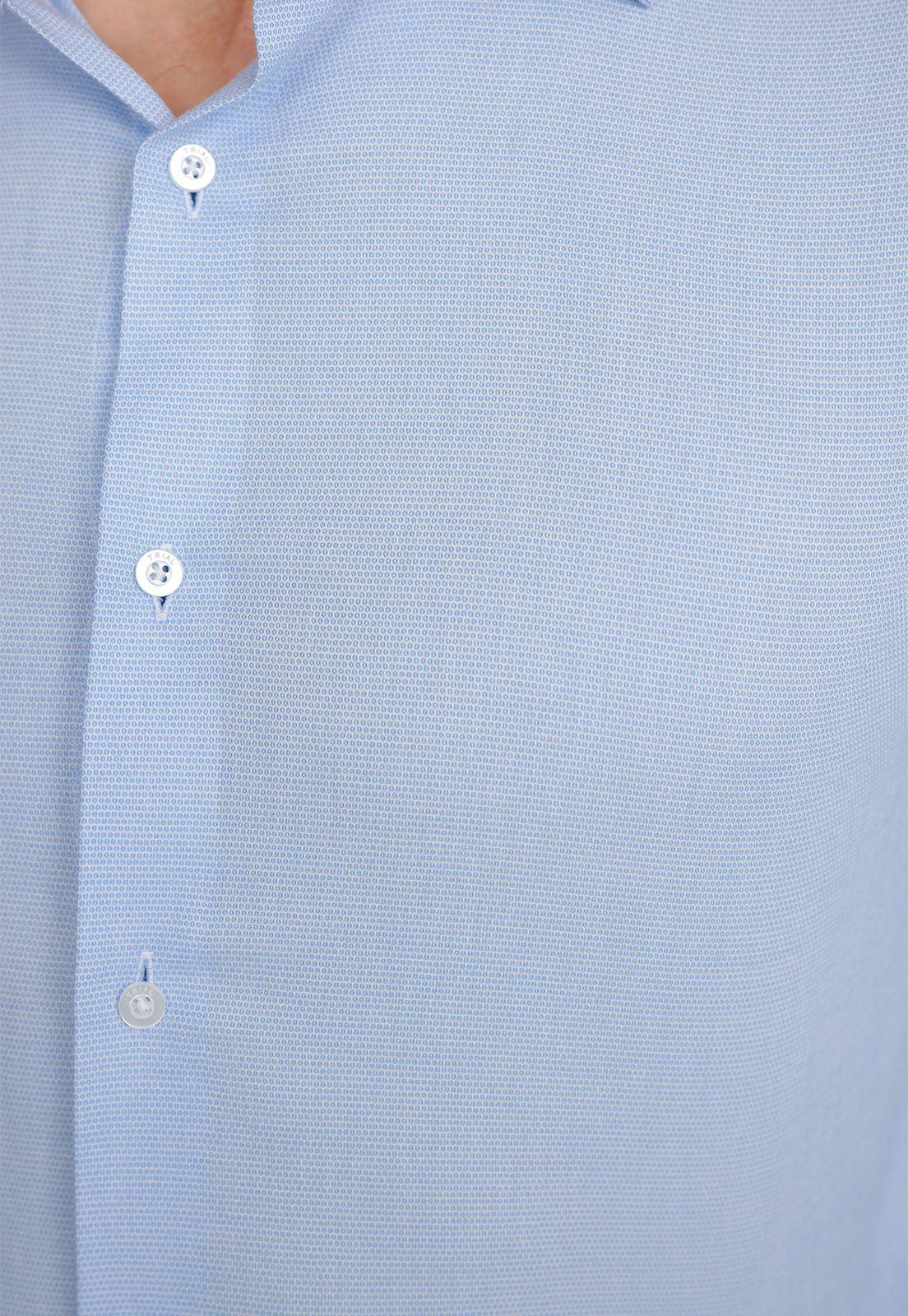 Camisa hombre formal microdiseño celeste-2