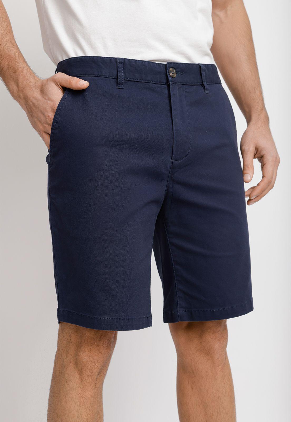 Bermuda Algodón Valerio Azul Marino-0
