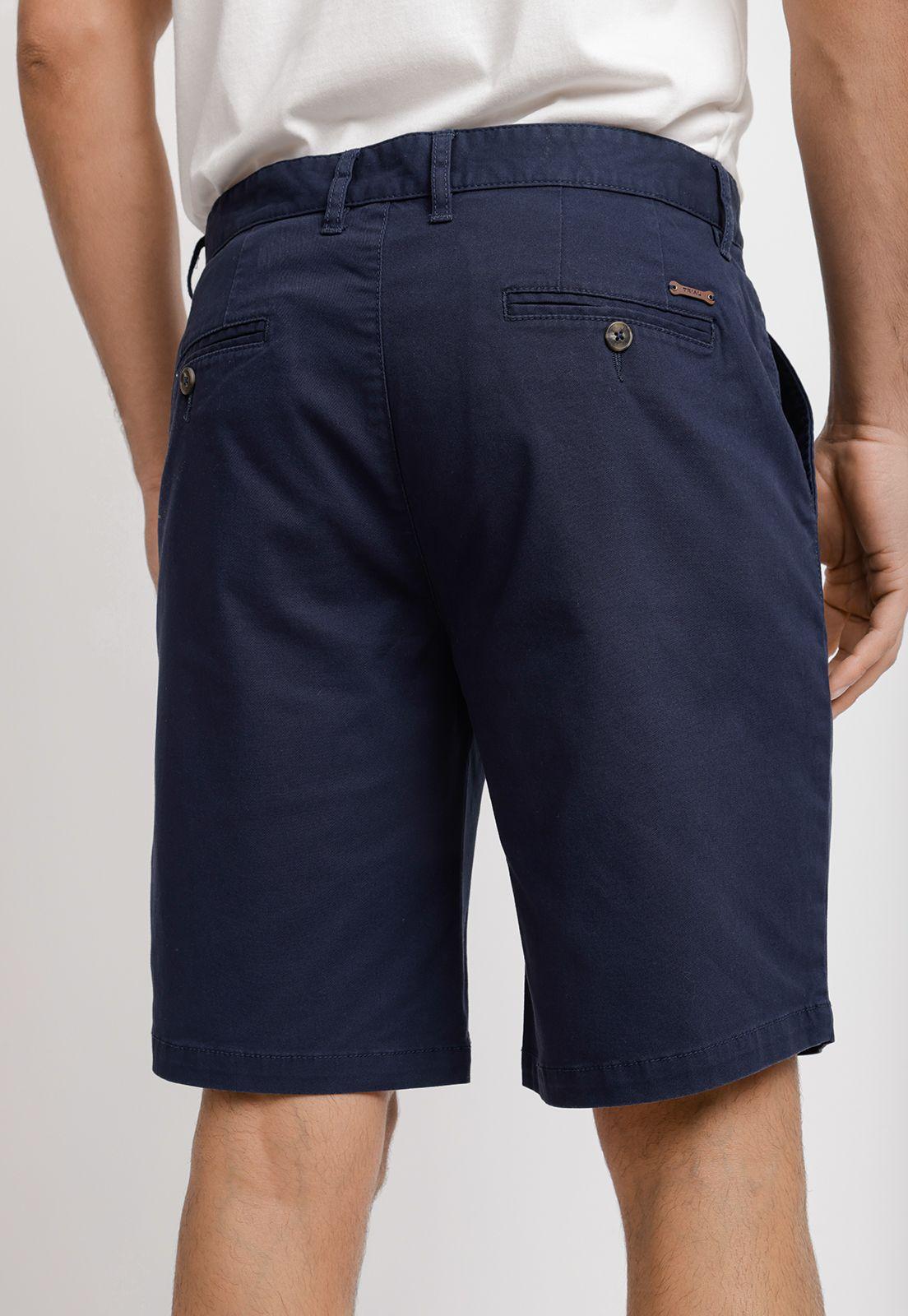 Bermuda Algodón Valerio Azul Marino-1