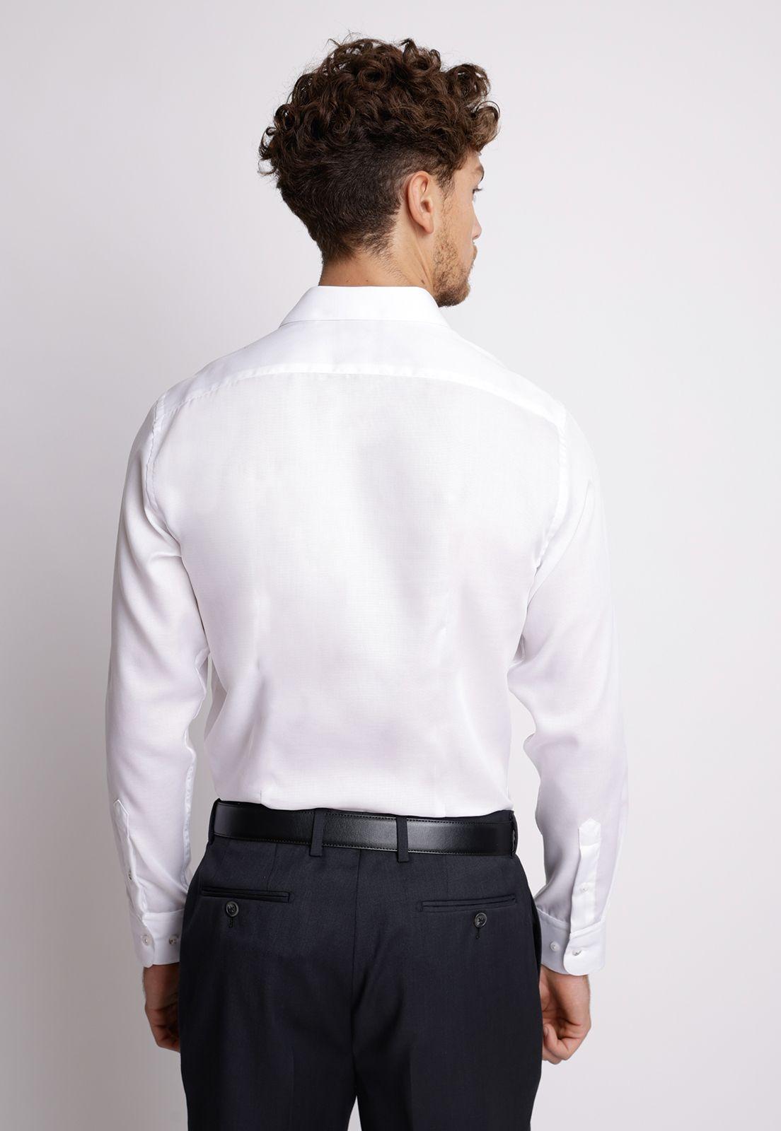 Camisa hombre Formal Slim Fit Vercelli Algodón Blanco Non Iron (Libre de Arrugas)-1