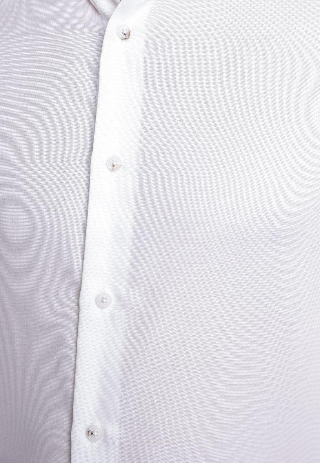 Camisa hombre Formal Slim Fit Vercelli Algodón Blanco Non Iron (Libre de Arrugas)-3