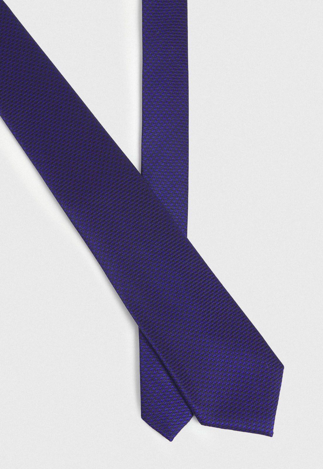 Corbata Formal Hombre Seda Diseño Travel Azul Marino-0
