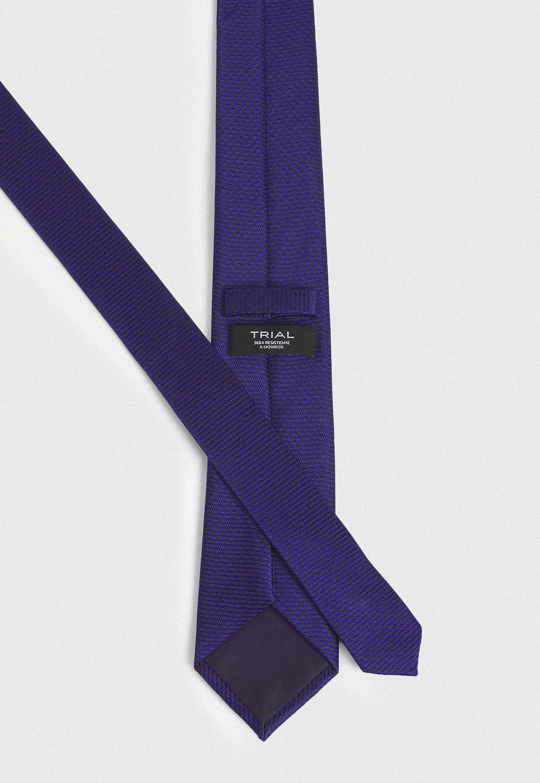Corbata Formal Hombre Seda Diseño Travel Azul Marino-1