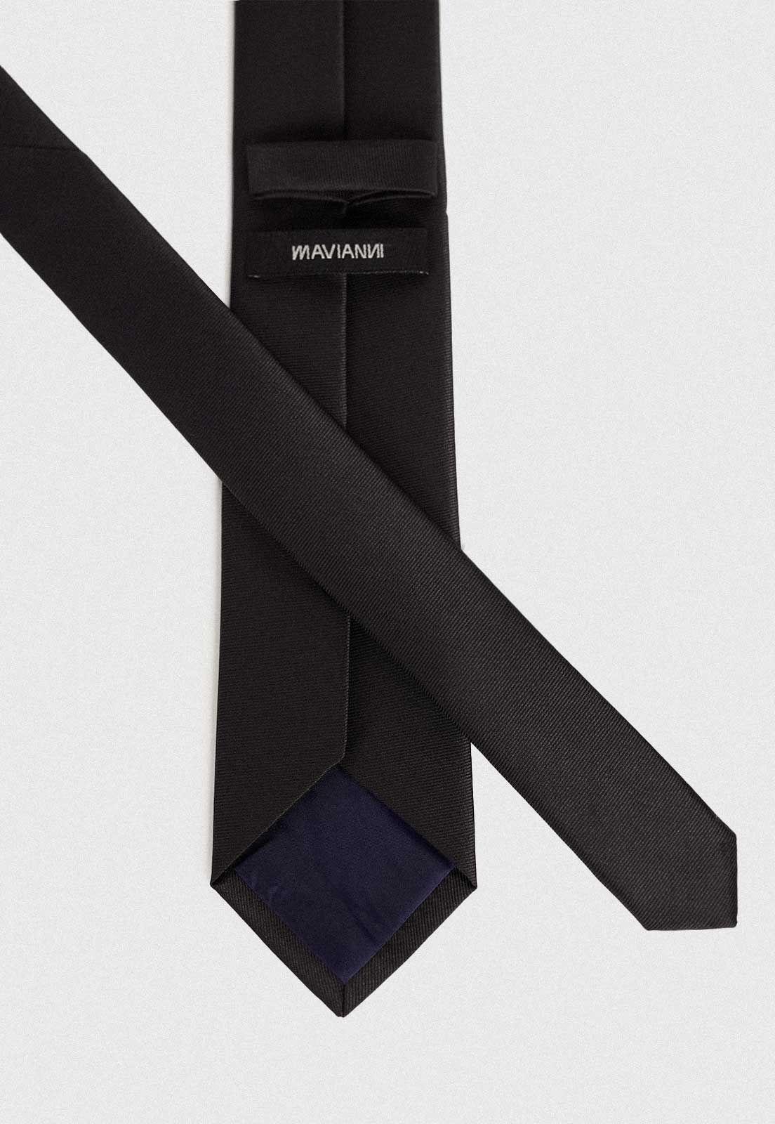 Corbata lisa formal Negro-2