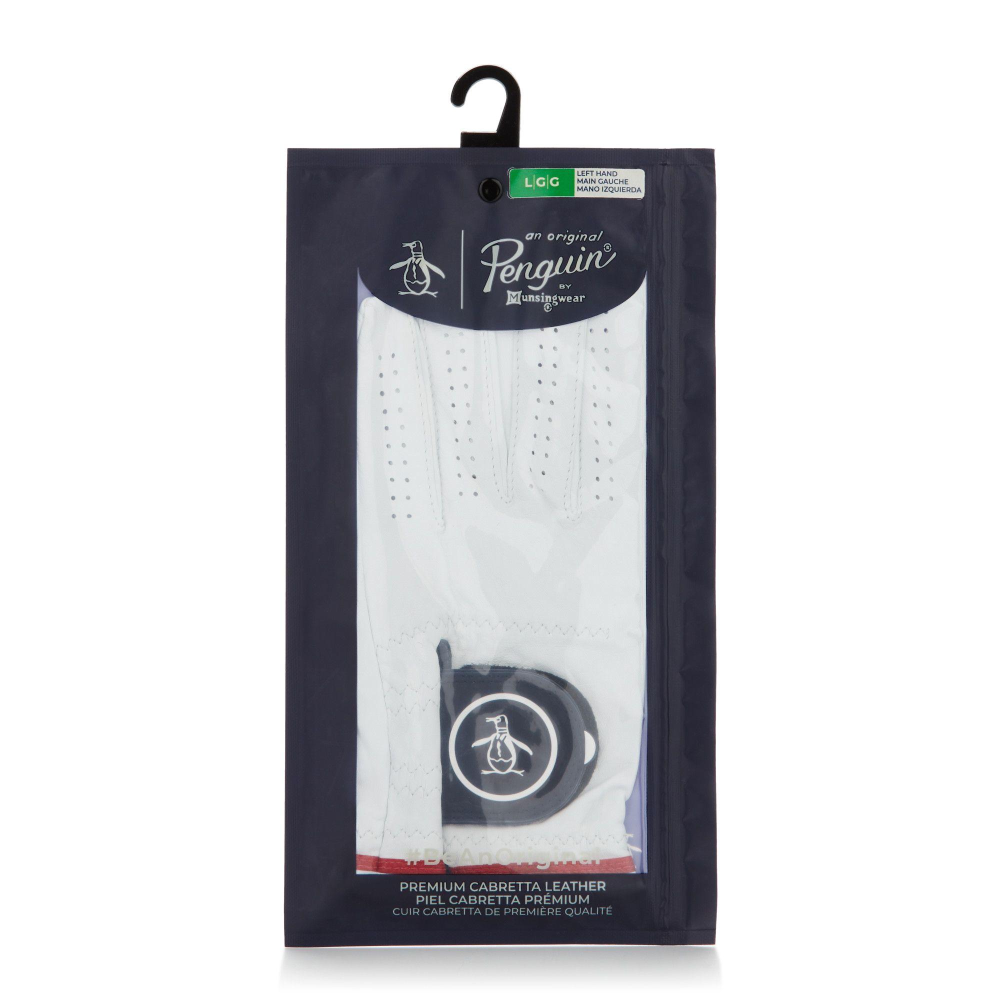 Guantes De Hombre Golf Cuero Blanco-1