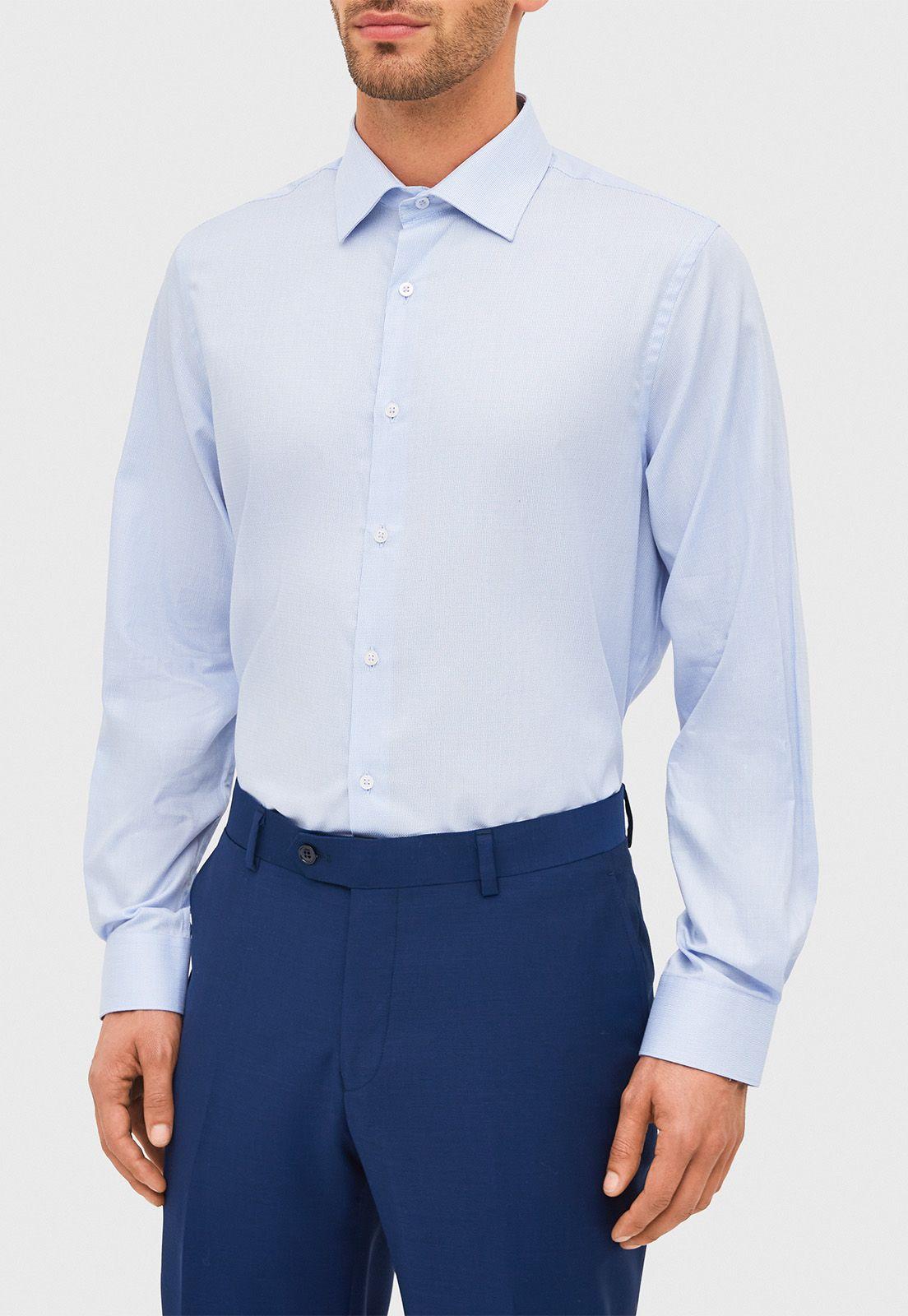 Camisa Formal Classic Celeste-0
