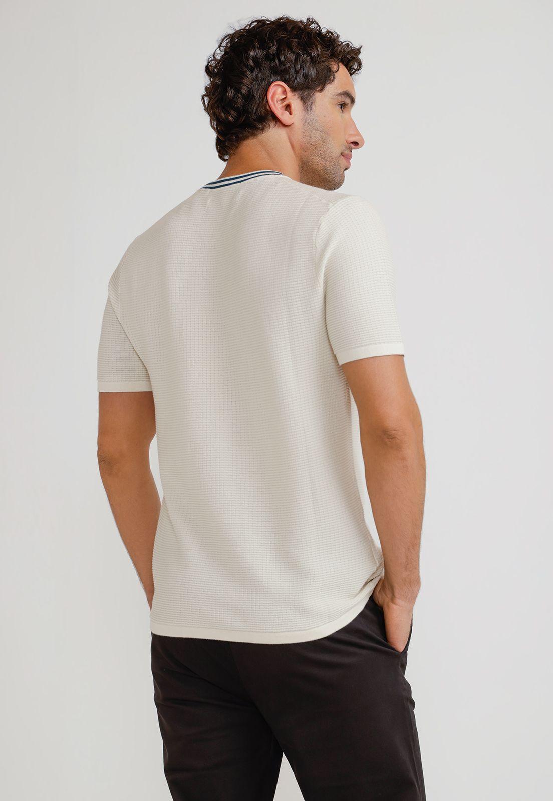 Polera Hombre Manga Corta Cruda-1