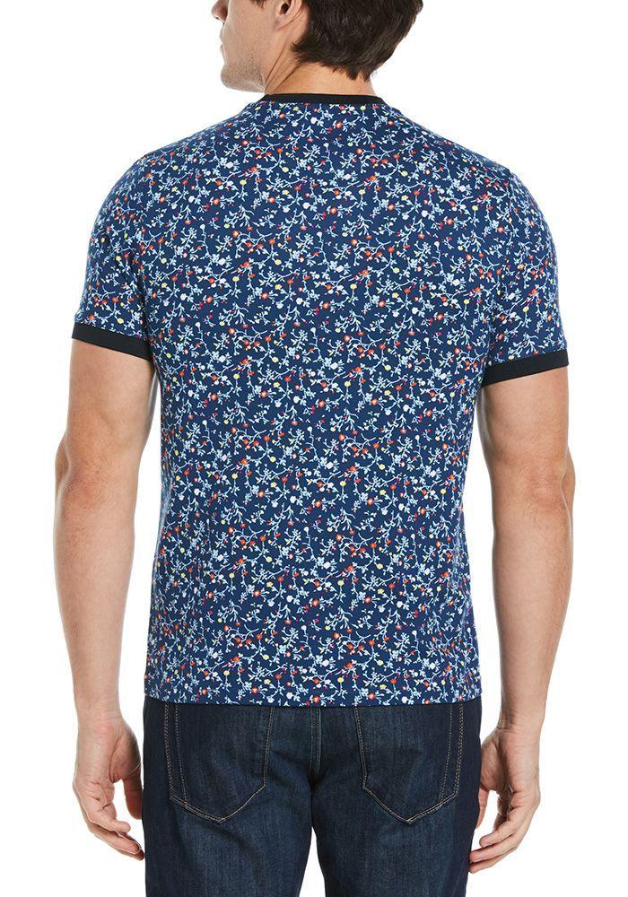Polera Ultra Soft Celeste Flores-1