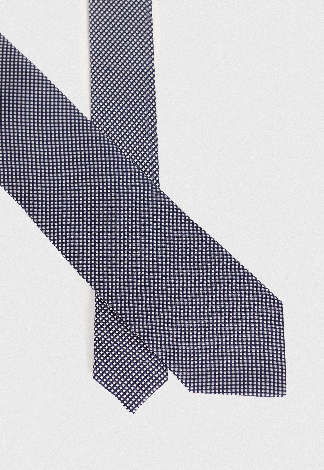 Corbata Formal Hombre Travel Seda Azul-1