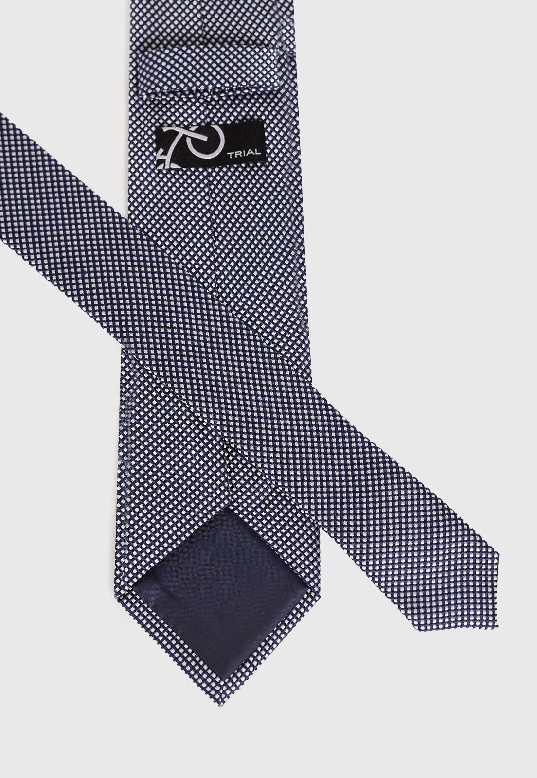 Corbata Formal Hombre Travel Seda Azul-2