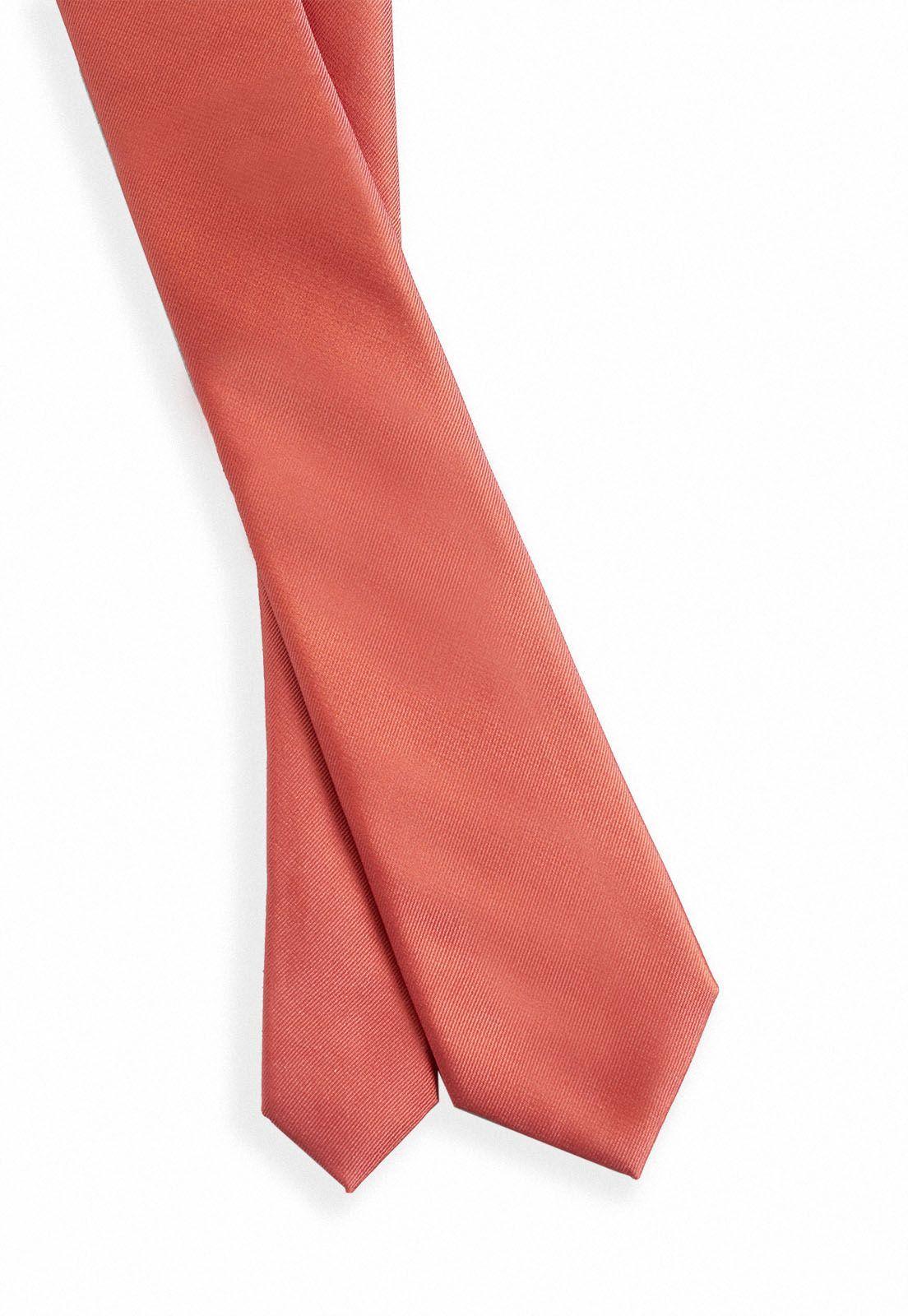 Corbata lisa terracota resist spill-1