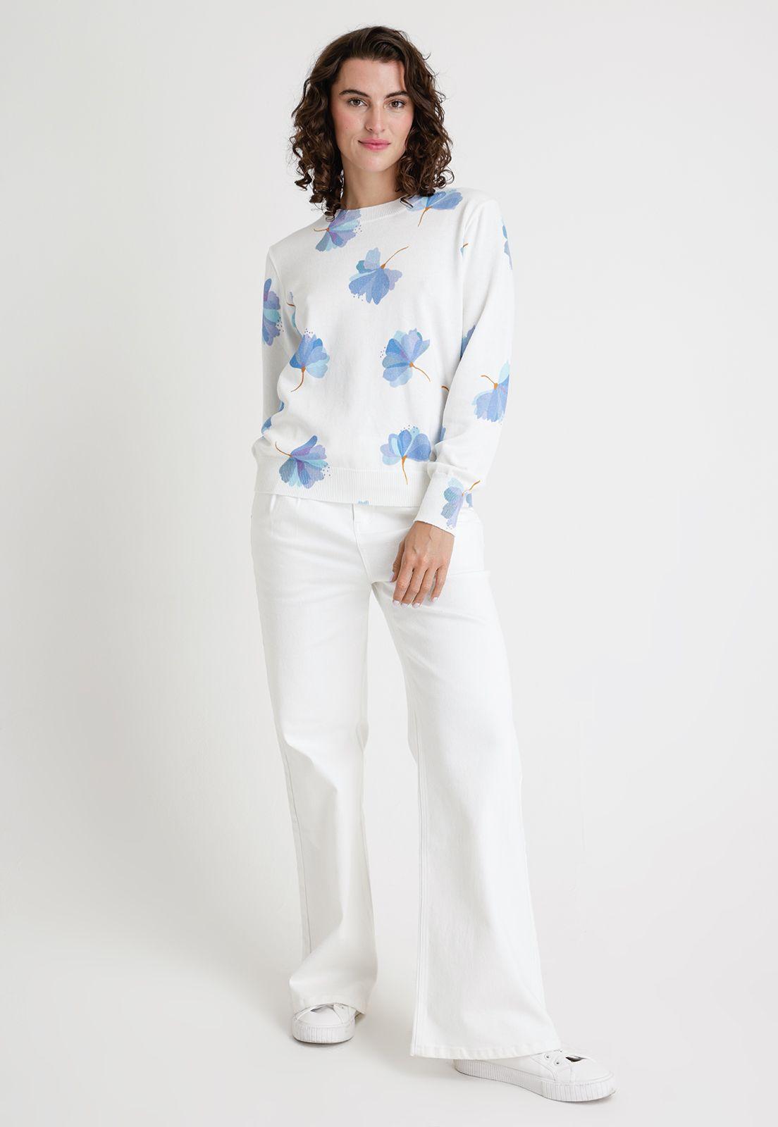 Tejido De Mujer Modelo Grace Color Crudo-3