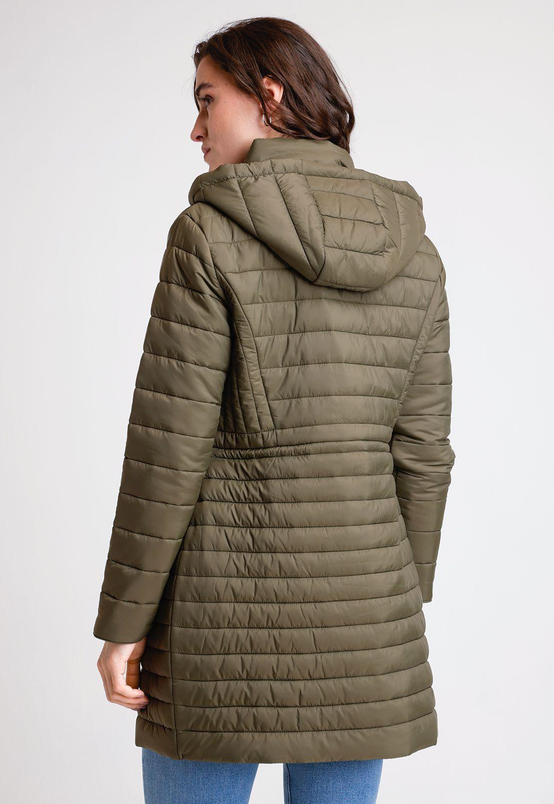 Parka De Mujer Modelo Jolie Color Verde Musgo-1