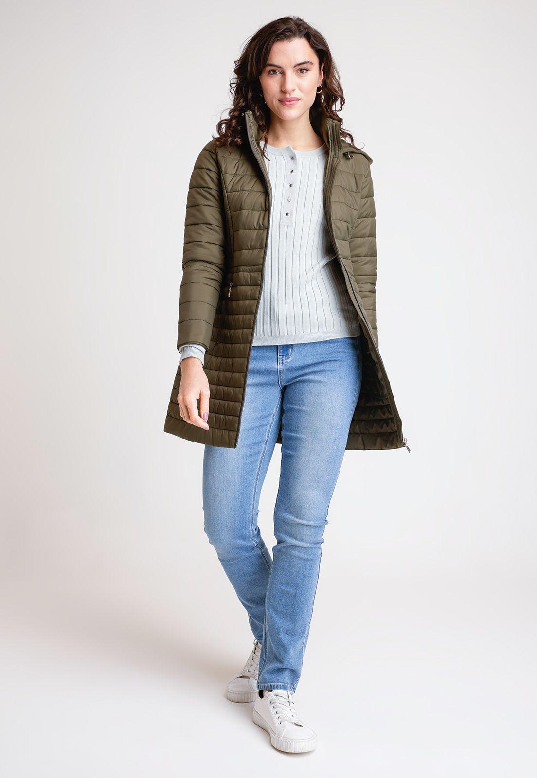 Parka De Mujer Modelo Jolie Color Verde Musgo-3
