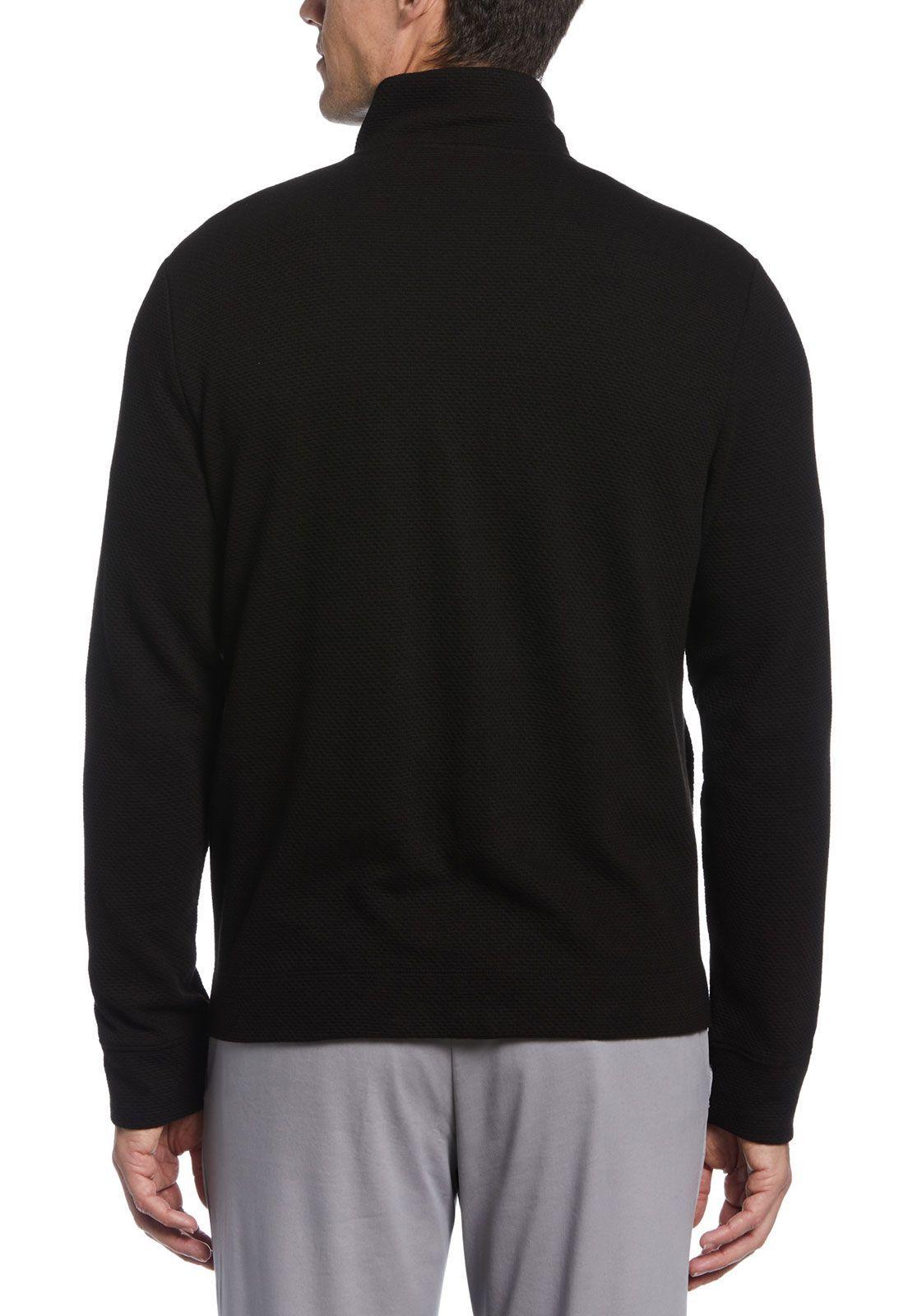 Polerón Full Zip Textura Negro-1