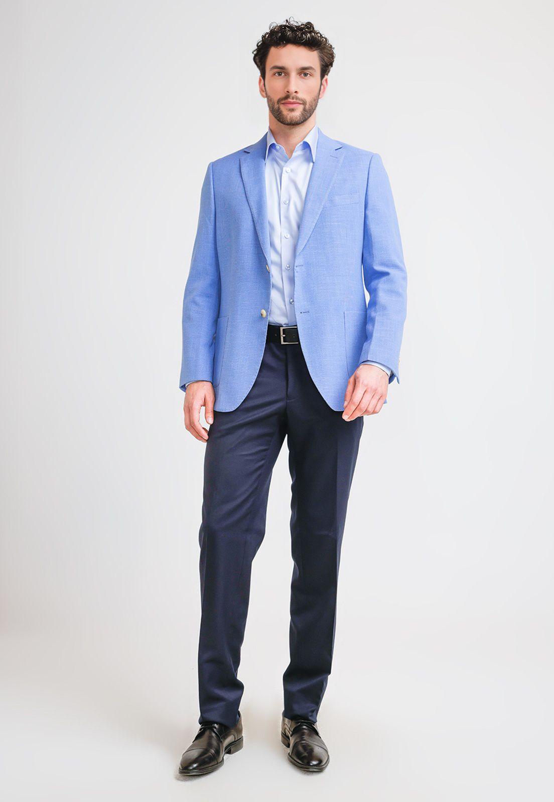 Chaqueta Hombre Formal Executive Celeste-3