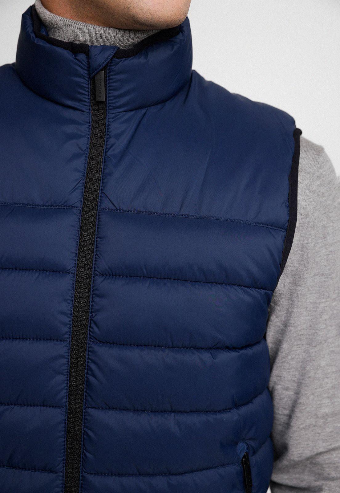 Parka Sin Mangas Acolchada Azul-2