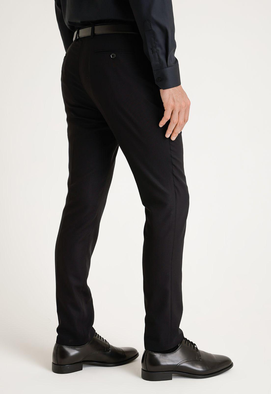 Pantalón Hombre Traje Suit Separate Washable Negro-1