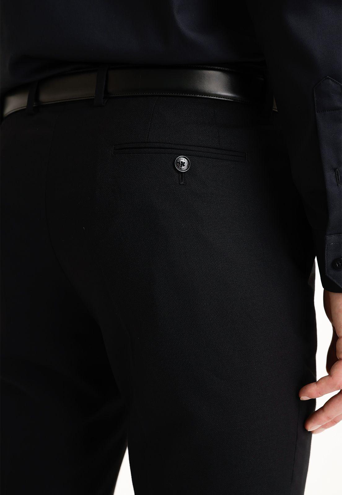 Pantalón Hombre Traje Suit Separate Washable Negro-2