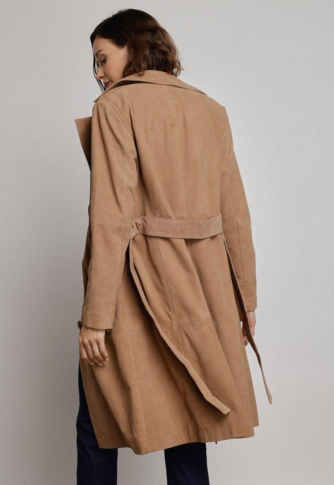 Chaqueta De Cuero Dandelión Camel-1
