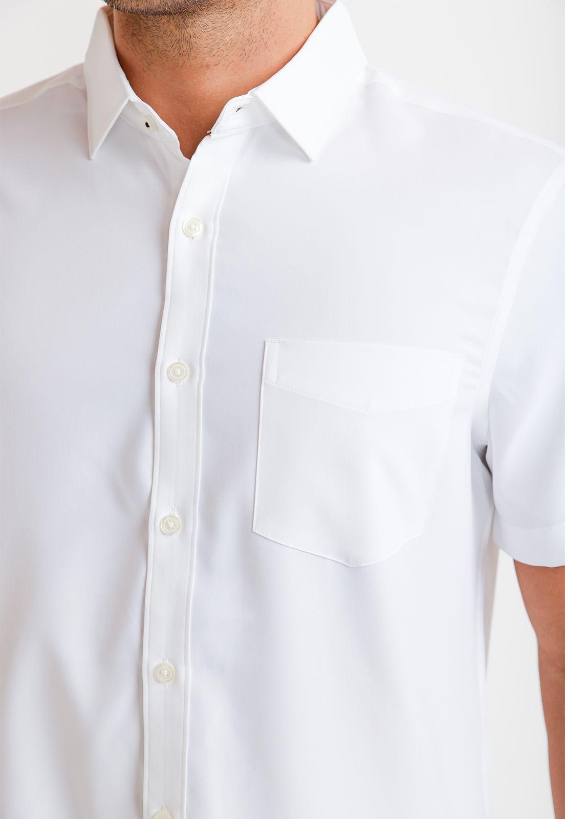 Camisa Hombre Manga Corta Total Stretch Blanco-2
