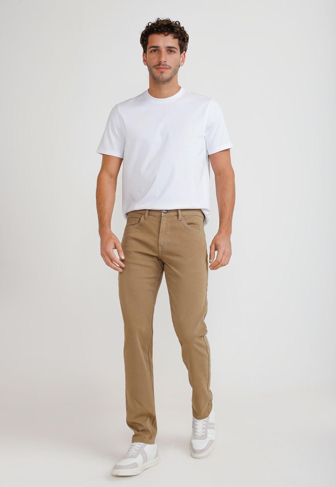 Pantalón Hombre Casual 5 Bolsillos Khaki PDBSF005-3