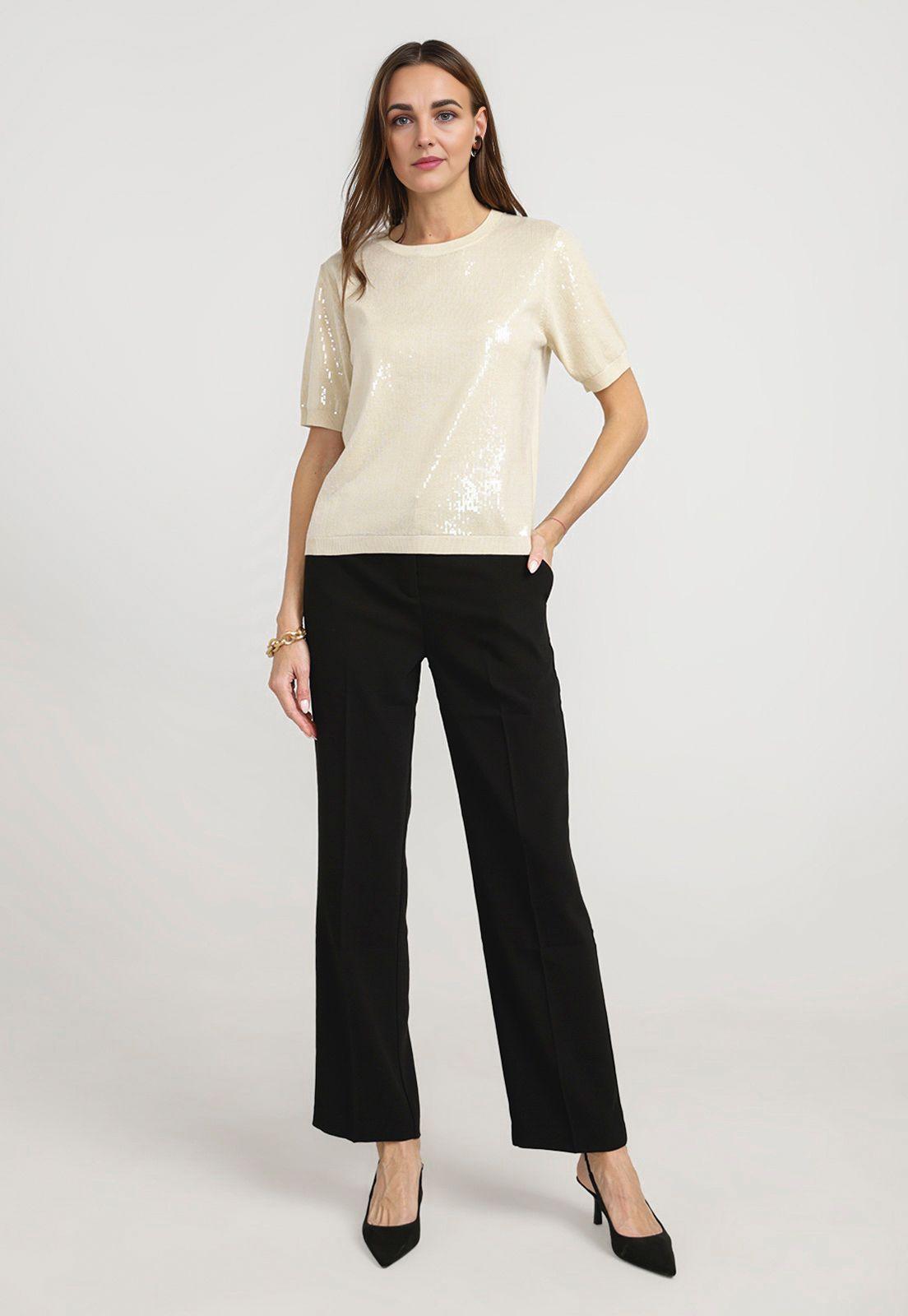 Polera Mujer Magnolia Viscosa Crema-3