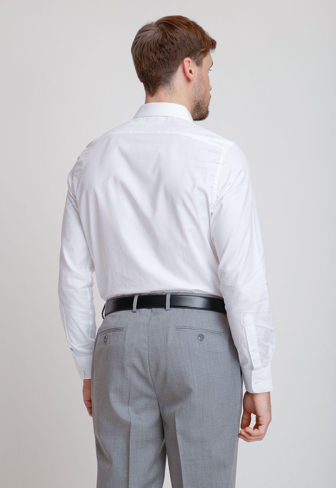 Camisa hombre Formal Slim Fit Classic B Algodón Blanco-1