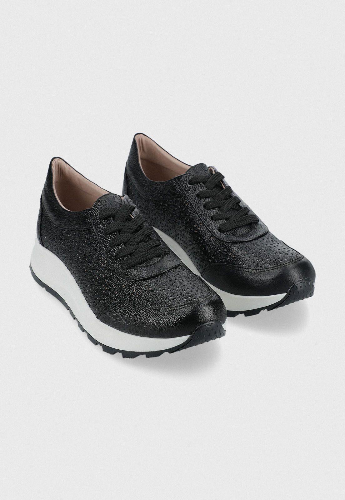 Zapatilla De Mujer Modelo Alb E 371 Color Negro-2