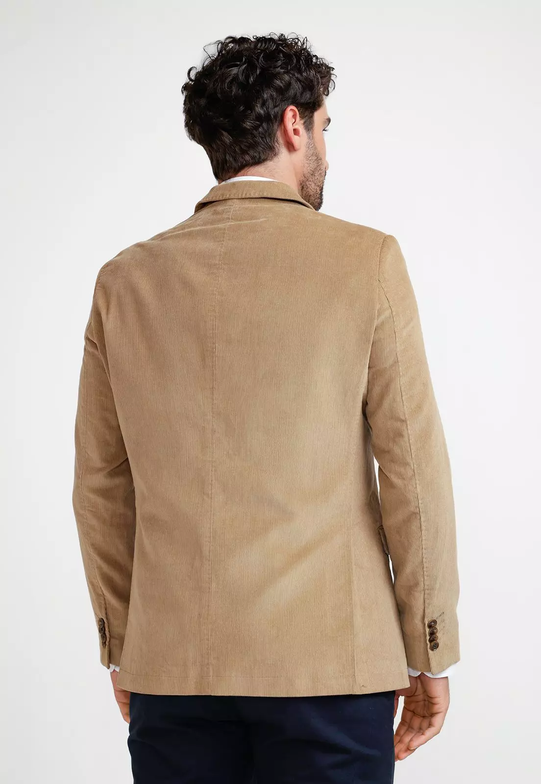 Chaqueta Hombre Cotelé Beige-1
