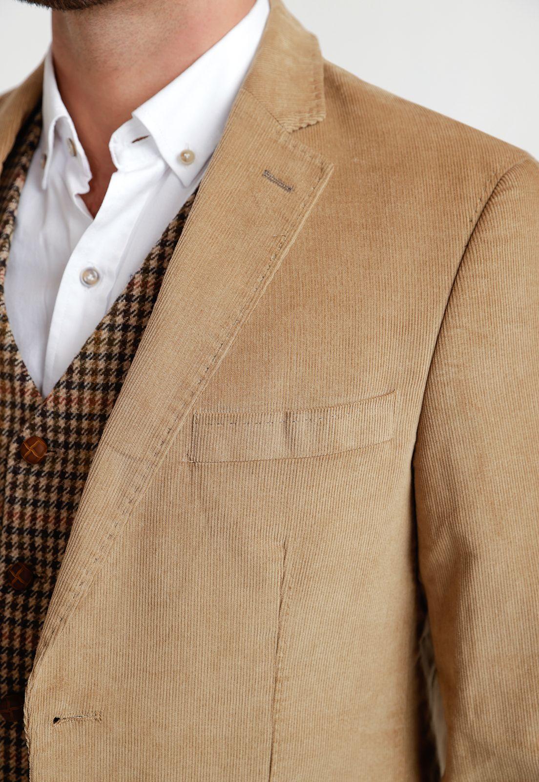 Chaqueta Hombre Cotelé Beige-2