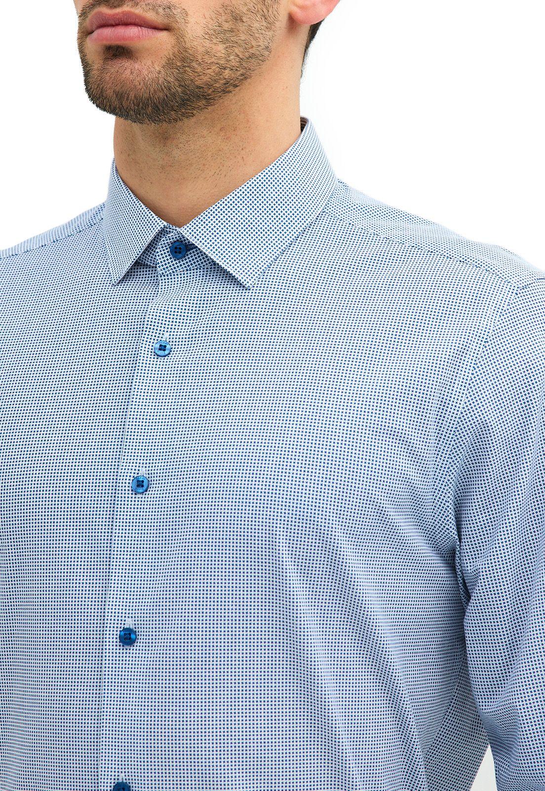 Camisa Formal Hombre Easy Care (Cuidado Fácil) Azul-2