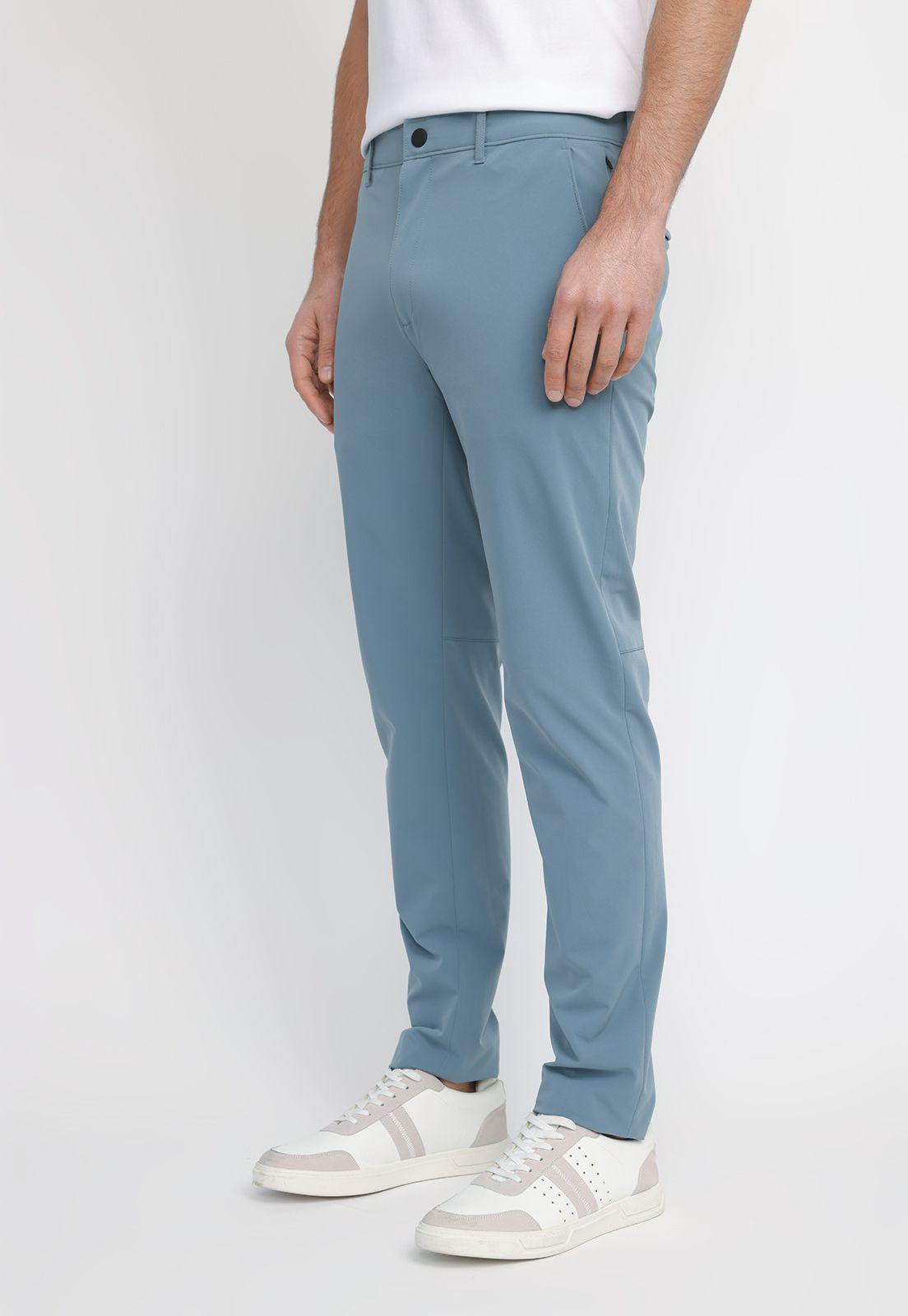 Pantalón Hombre Chino Performance Azul Piedra 4IFB7348-3