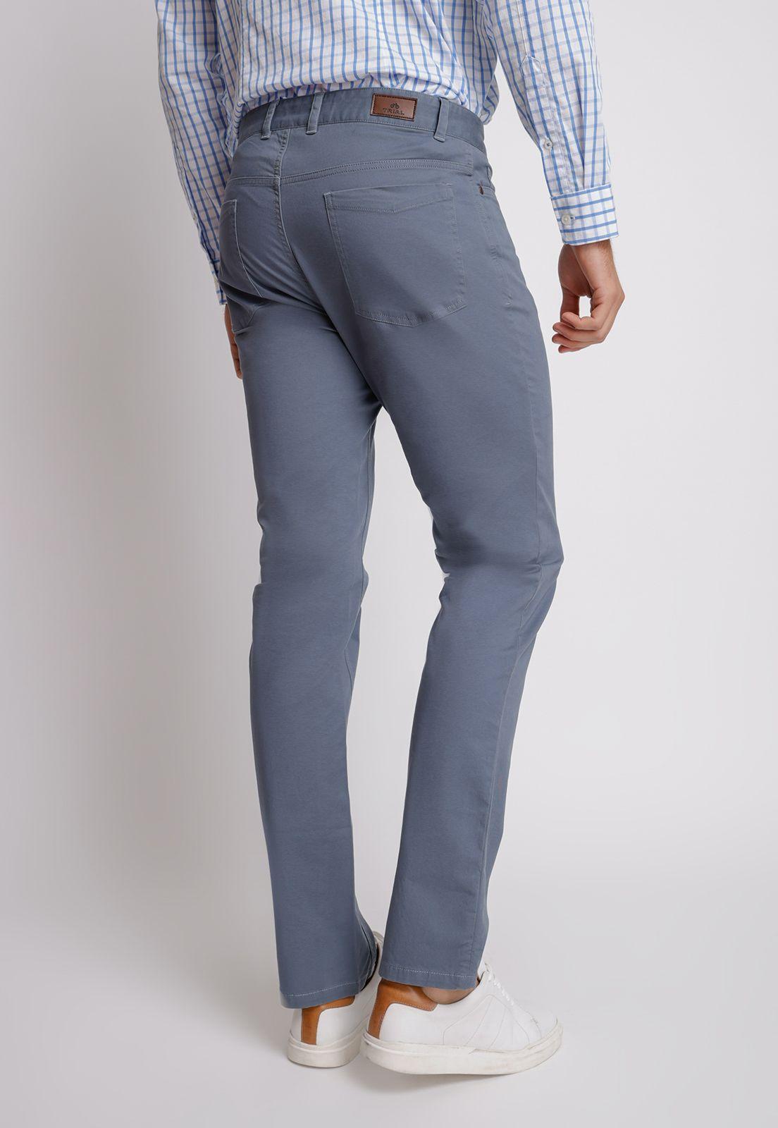 Pantalón hombre Slim Fit Vilas Algodón Petróleo-1