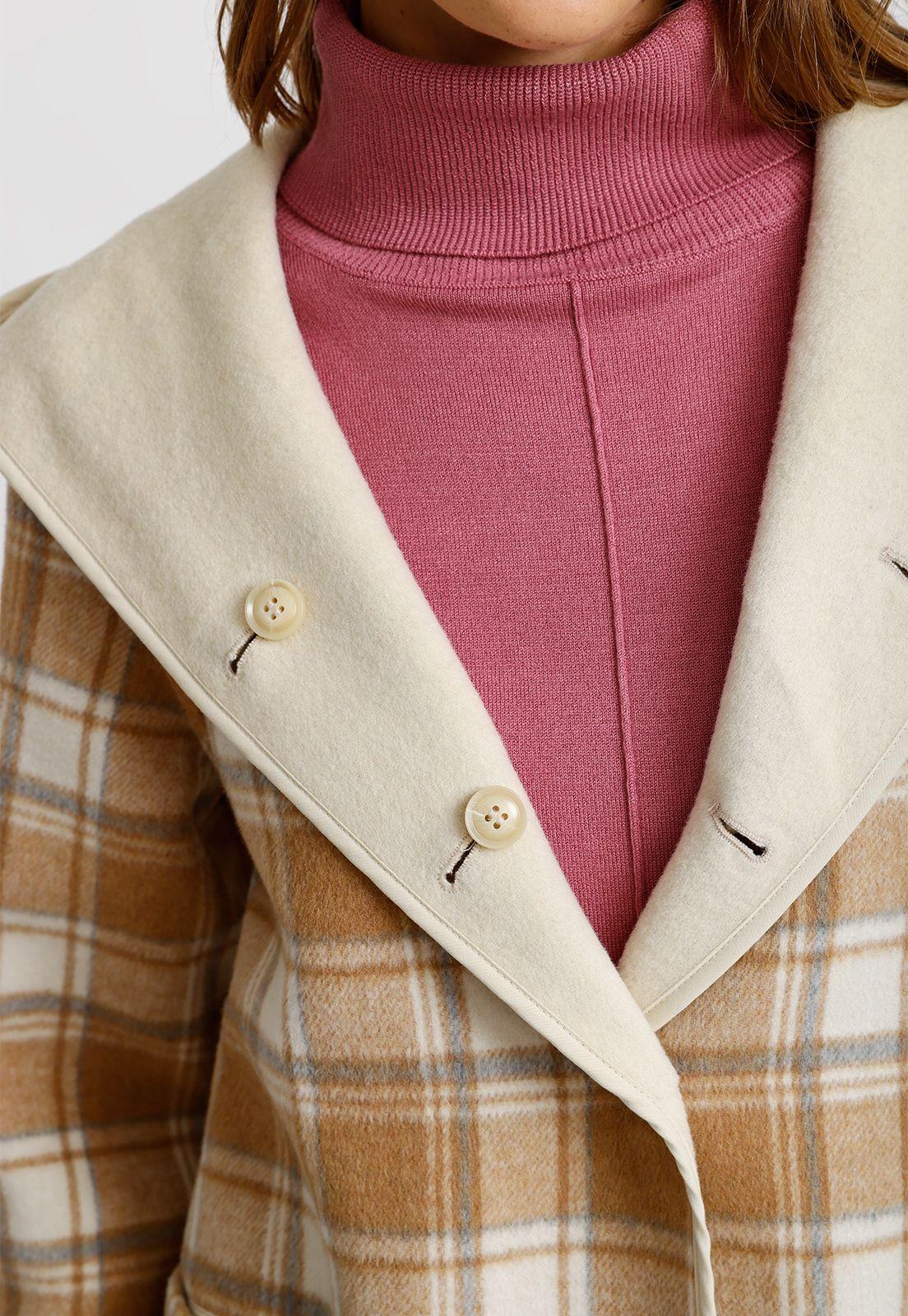 Chaquetón Reversible Ecru Anele Mujer-4