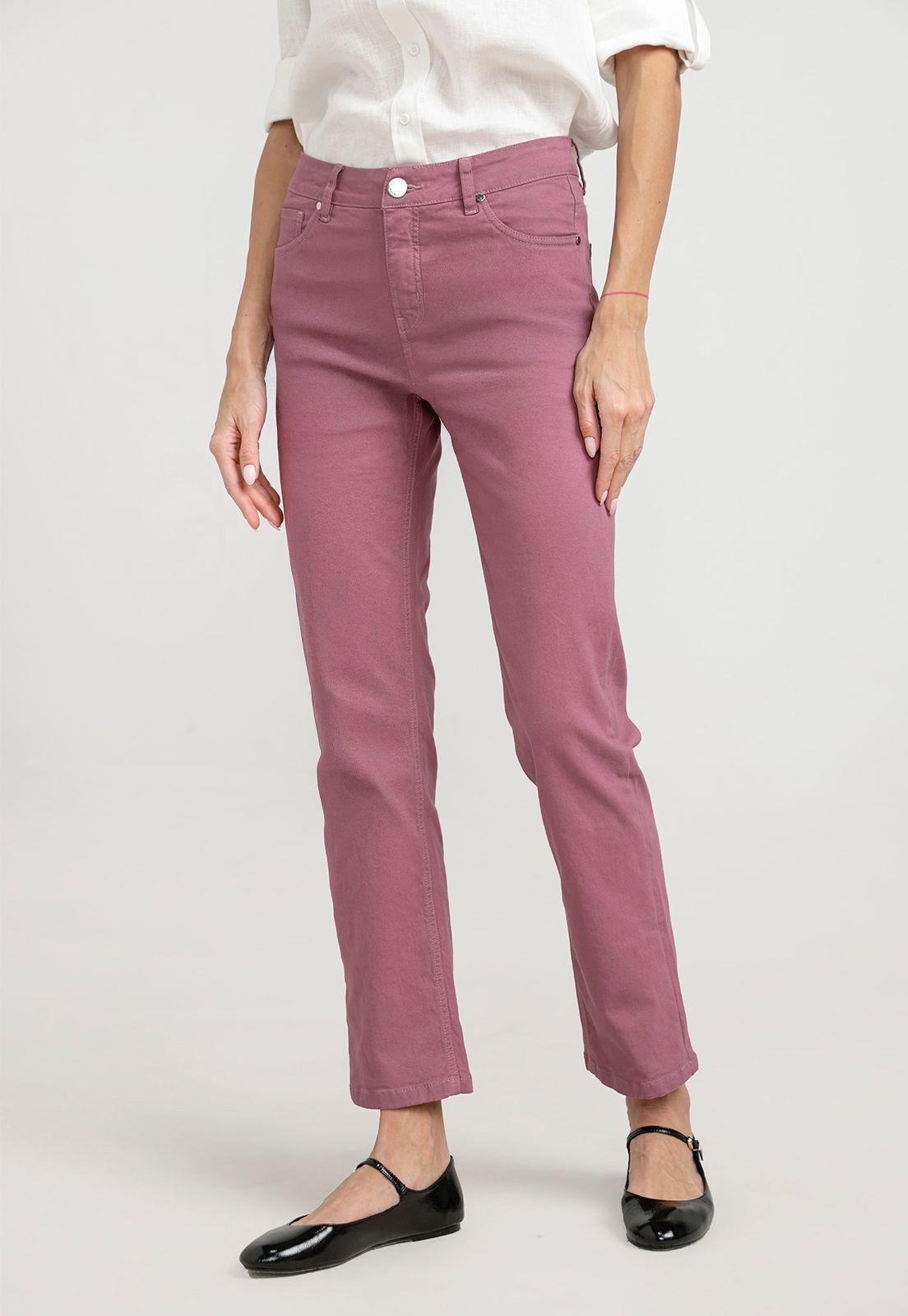 Pantalón Mujer Petra Algodón Peruano Berry-0