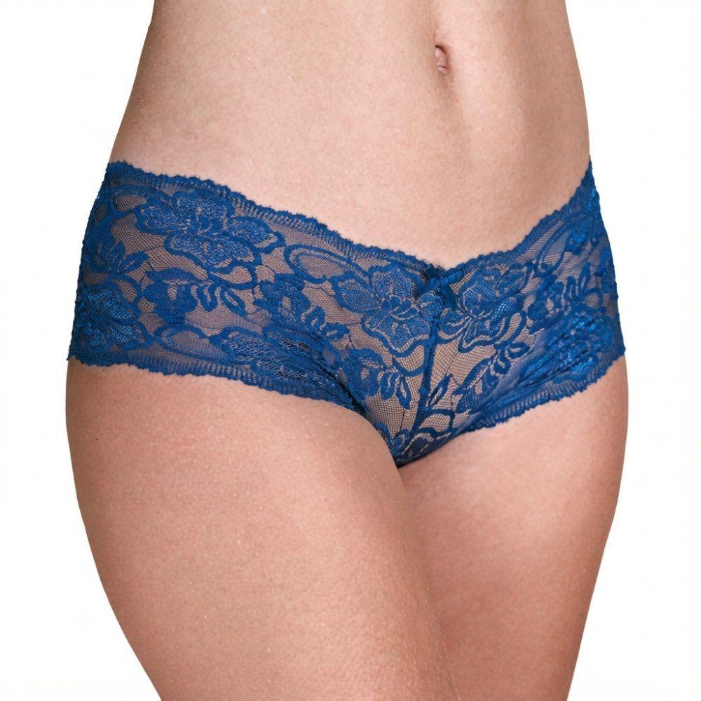 Pantaleta Encaje Mujer Lady Genny C-385 Azul Talla L-2