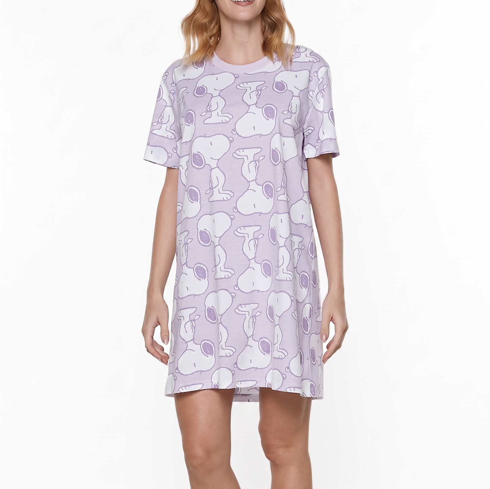 Camisola cotton snoopy mujer lady genny k-563 manga corta-0