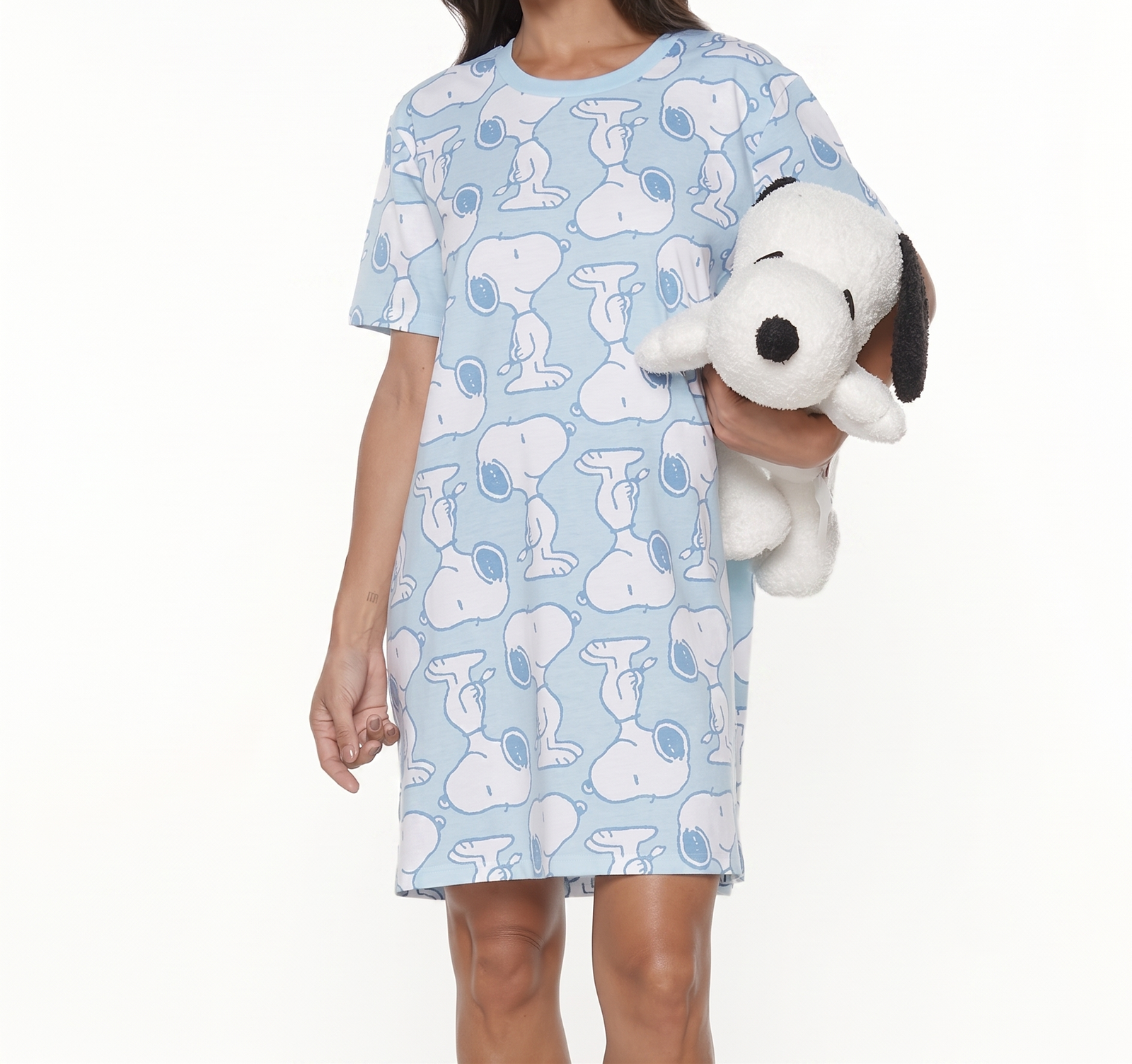 Camisola cotton snoopy mujer lady genny k-563 manga corta-0