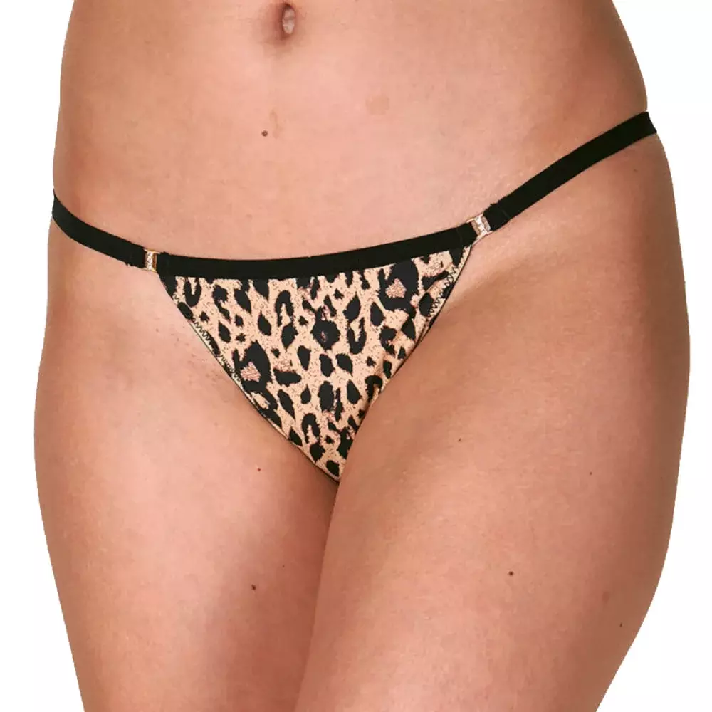 Colaless Tipo Hilo Dental Mujer Lady Genny C-49 - Animal Print Talla L-0