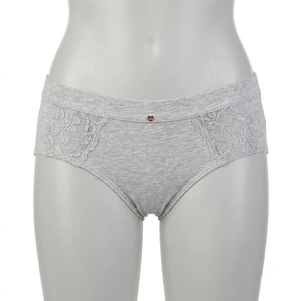 Pantaleta mujer lady genny C-325 algodón spandex melange-0